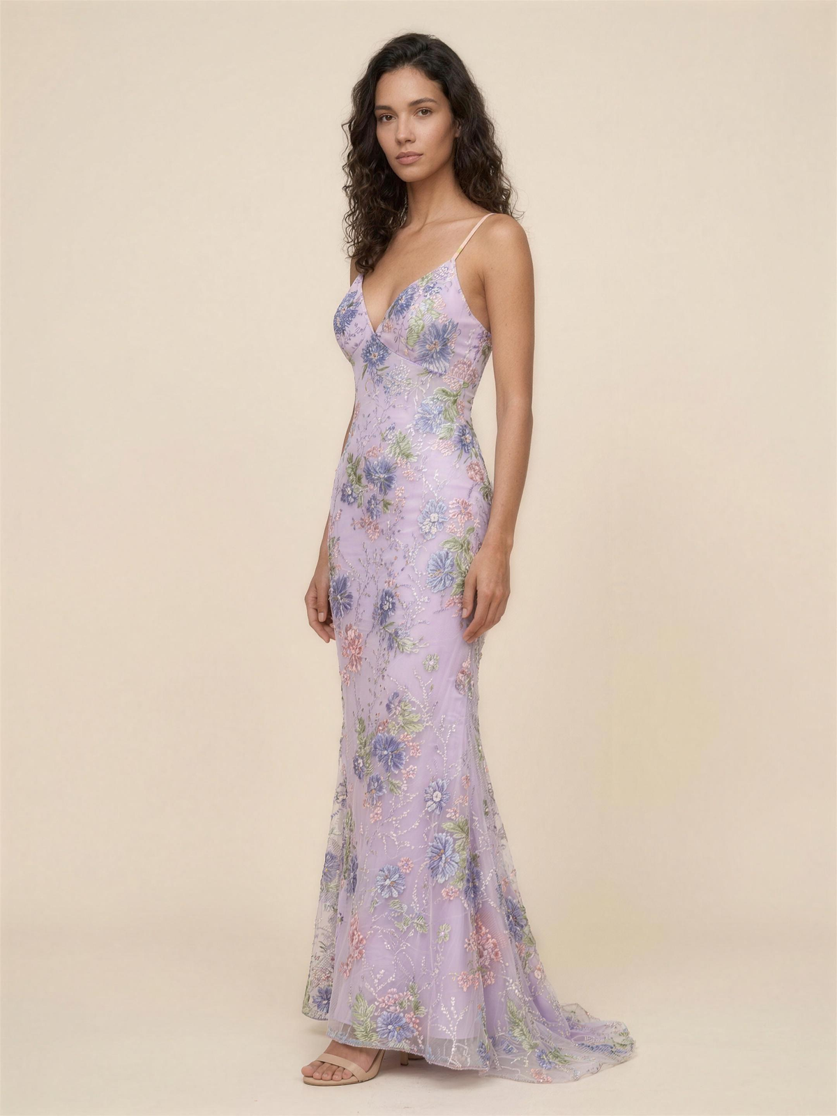 Ophelie Mermaid Maxi Dress - Lilac
