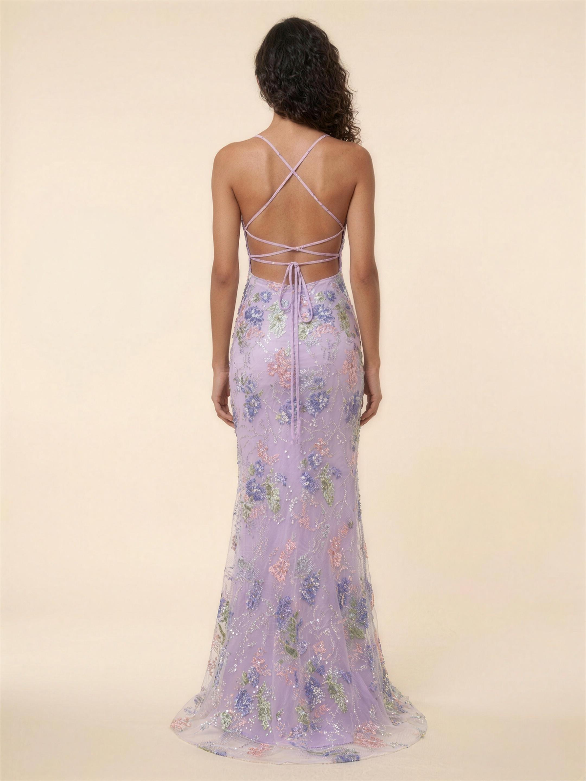 Ophelie Mermaid Maxi Dress - Lilac