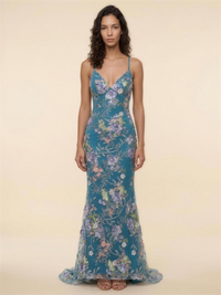 Teal Floral