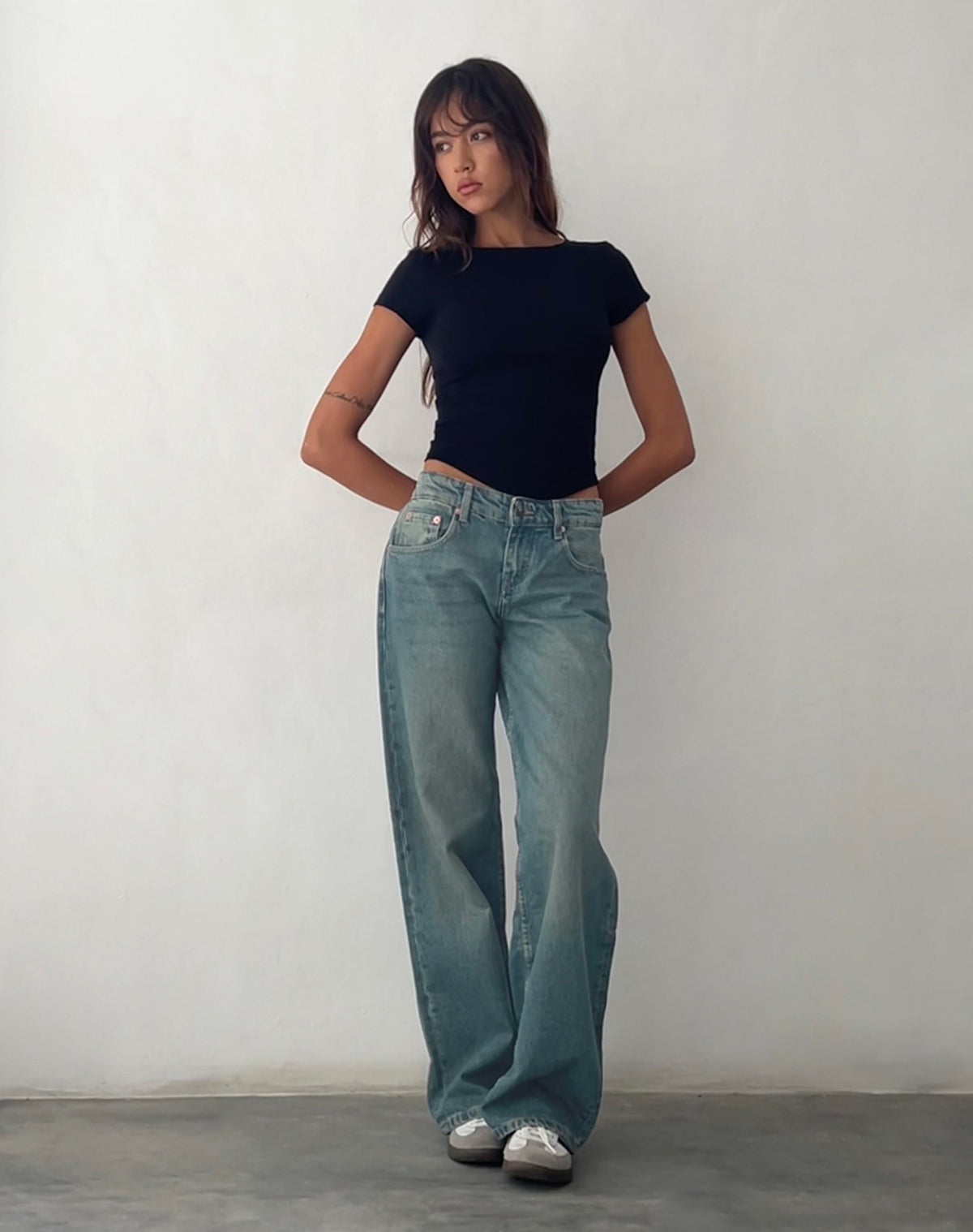Perla Low Rise Jeans - Vintage Blue