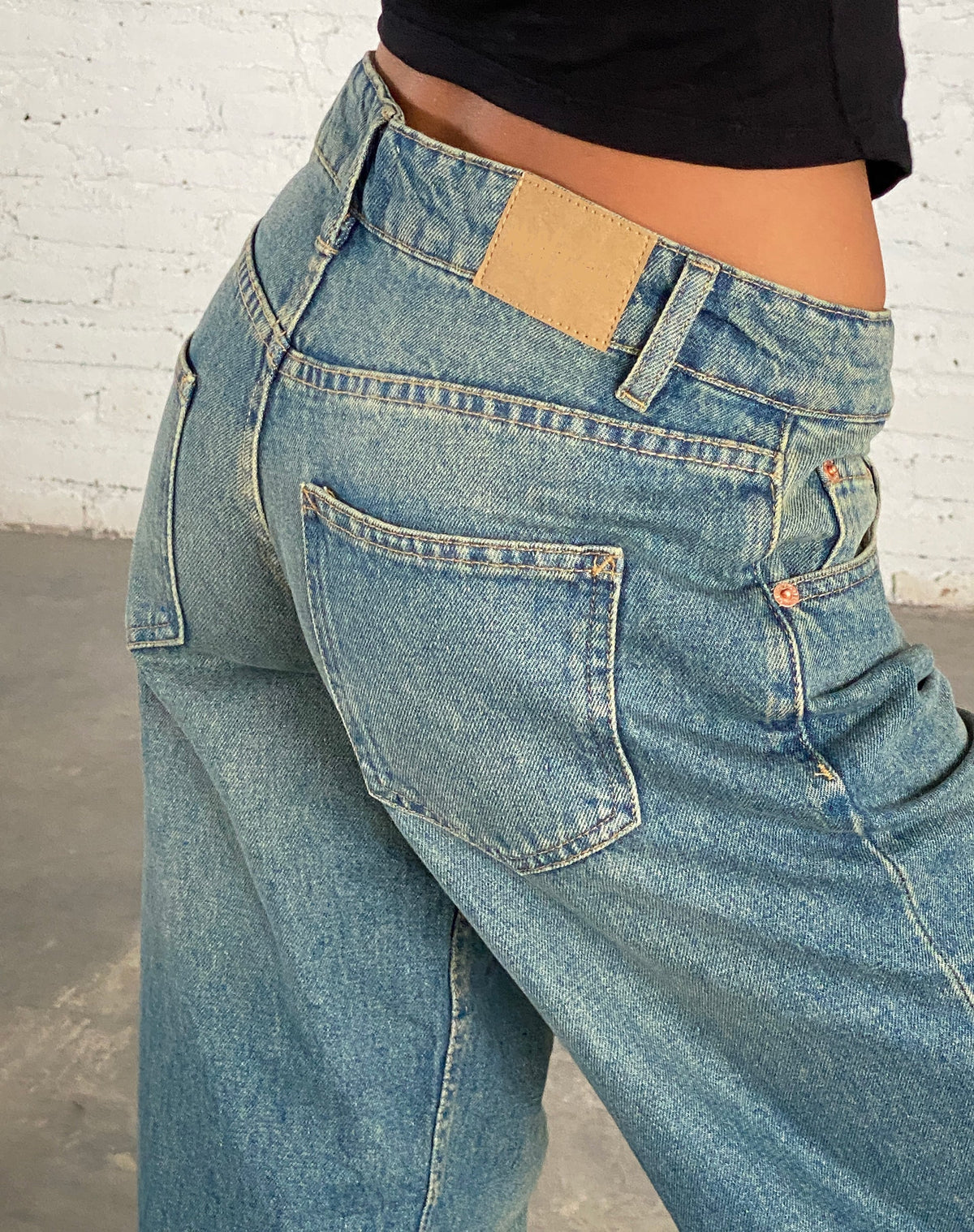 Perla Low Rise Jeans - Vintage Blue