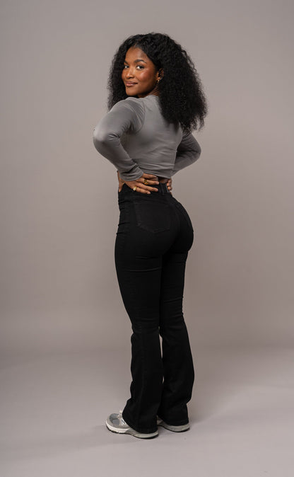 Phaedra Flare Jeans - Black
