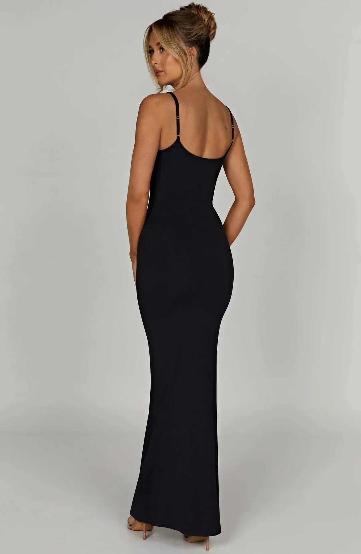 Sascha Scoop Neck Maxi Dress - Black