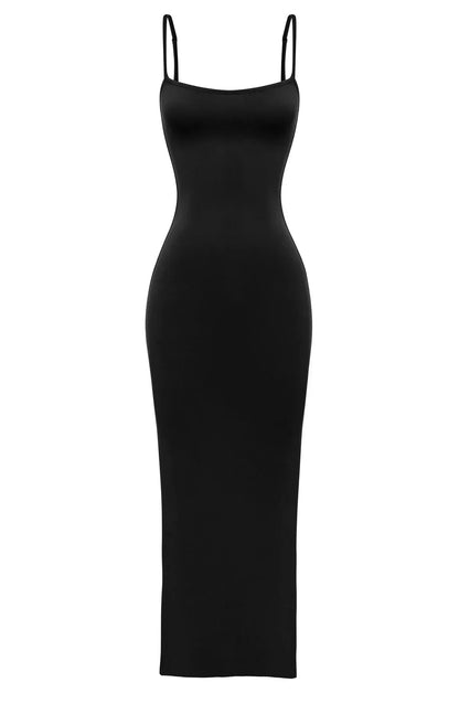 Sascha Scoop Neck Maxi Dress - Black