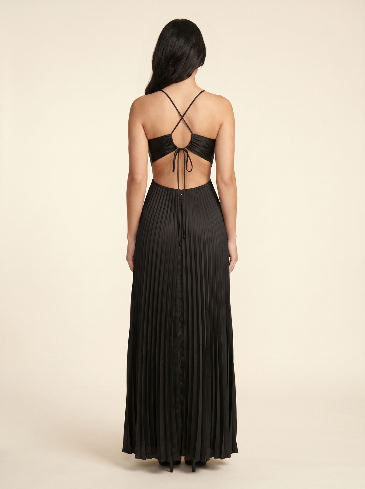 Seraphine Halter Maxi Dress - Black