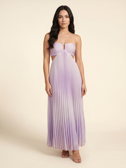 Seraphine Halter Maxi Dress - Lilac