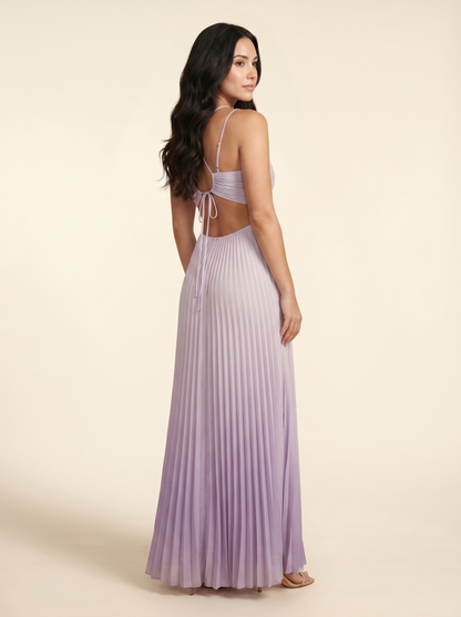 Seraphine Halter Maxi Dress - Lilac