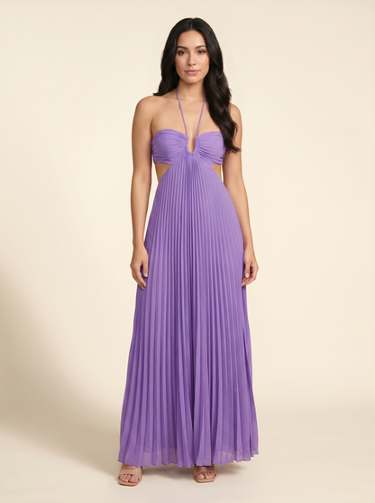 Seraphine Halter Maxi Dress - Violet