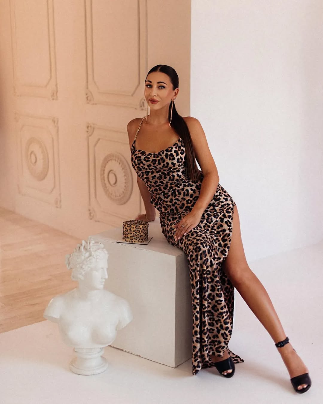 Seya Leopard Maxi Dress - Leopard Print