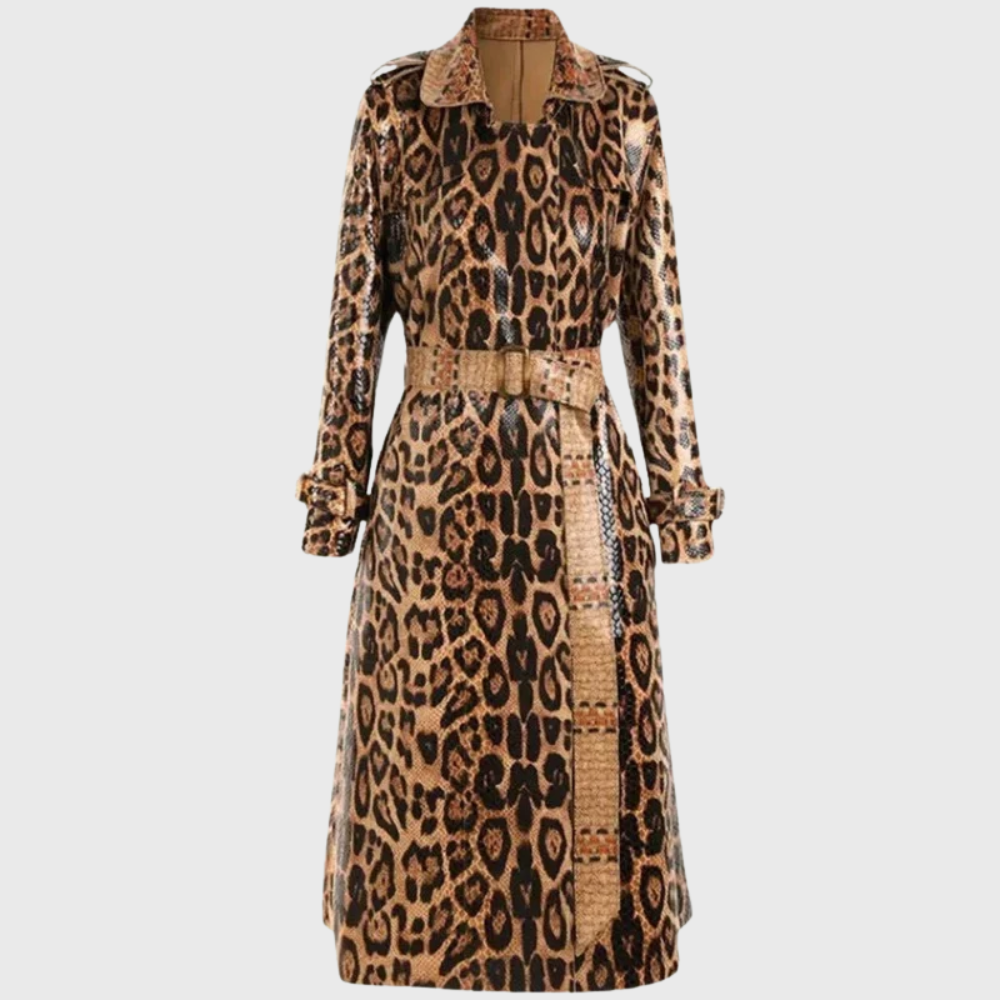Tiziana Leopard Trench Coat - Leopard