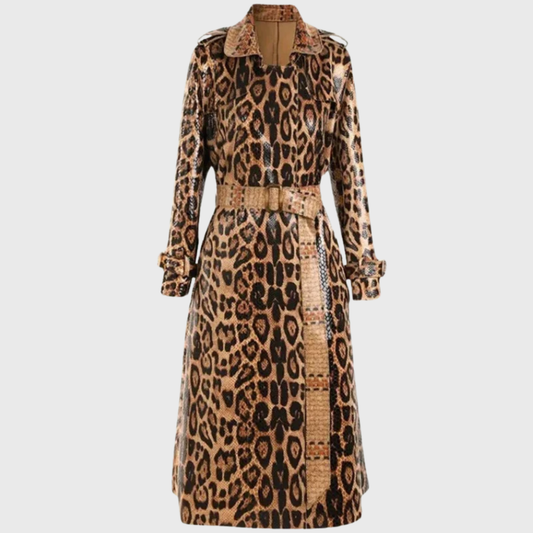 Tiziana Leopard Trench Coat - Leopard