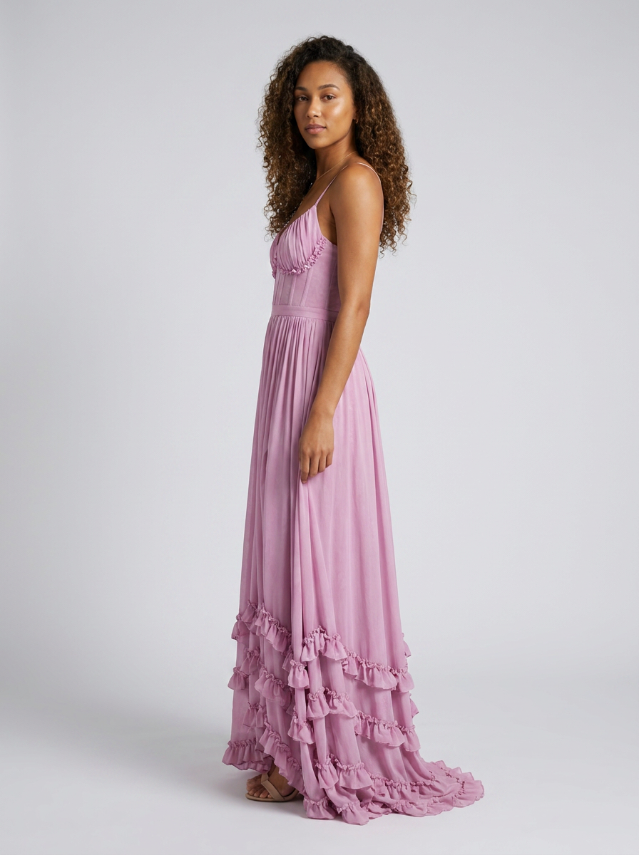 Aurelia Floral Bustier Maxi Dress