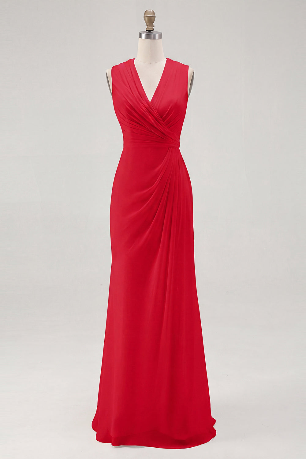 Vada Chiffon Maxi Dress - Red