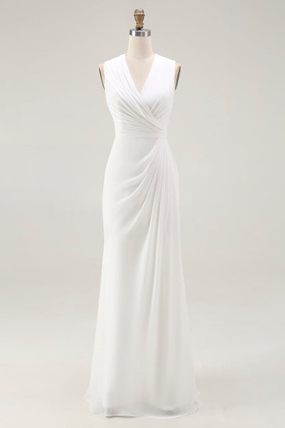 Vada Chiffon Maxi Dress - White