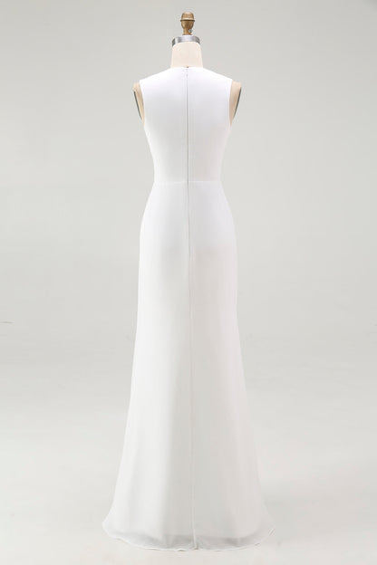 Vada Chiffon Maxi Dress - White